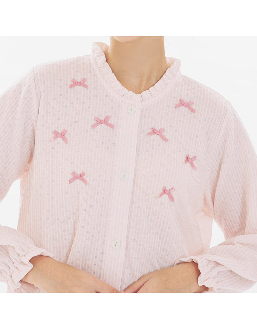 Lingè Noël ランジェノエル 接結ストライプ パジャマ NZL619｜ワコール