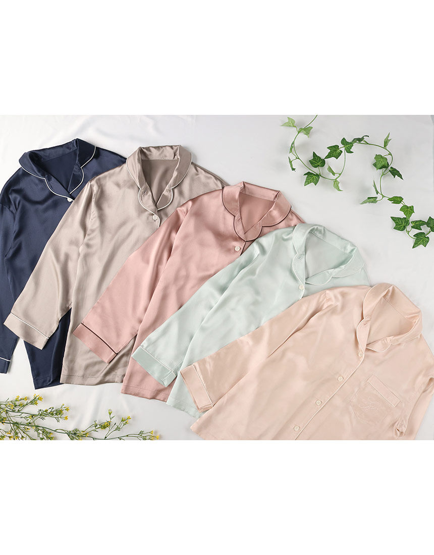 ワコール　シルクパジャマ　　絹　新品　三越 パジャマ（YDX542） | Wacoal nightie/ワコール ナイティ