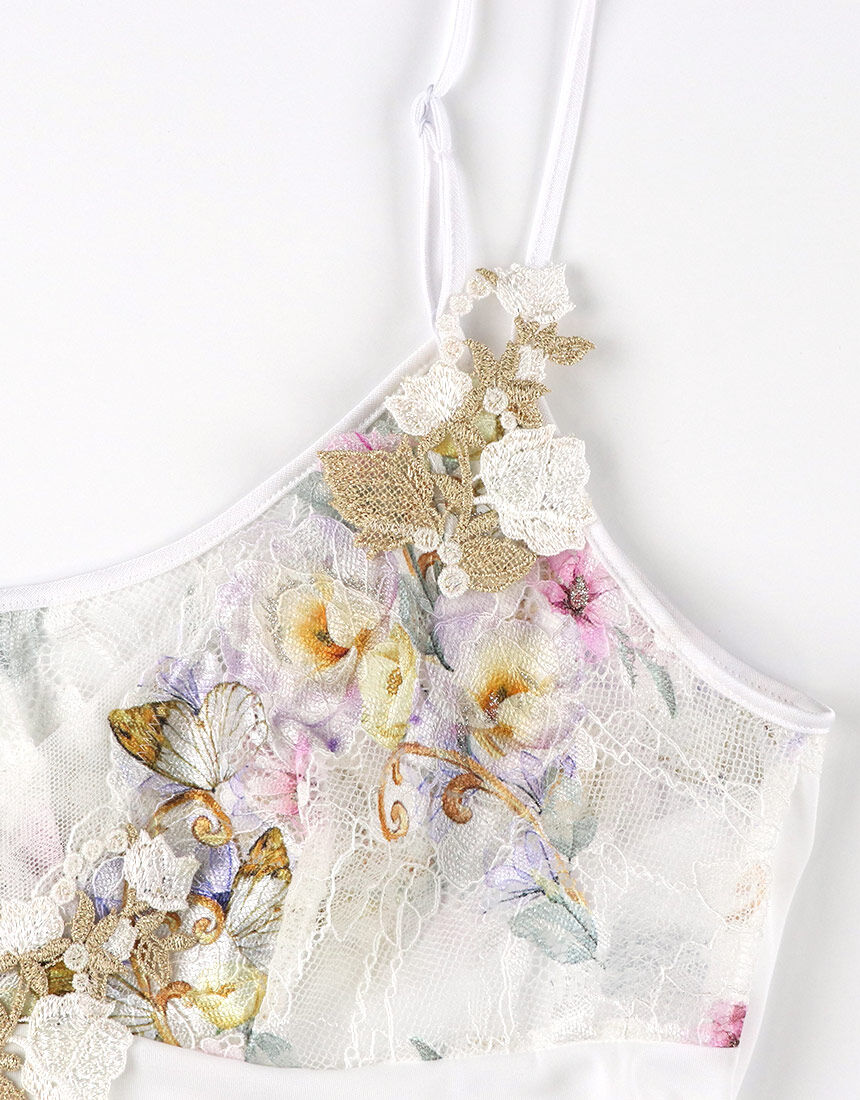 ワコール リボンブラ 脇高サイドすっきり ペア キャミソール CXB183