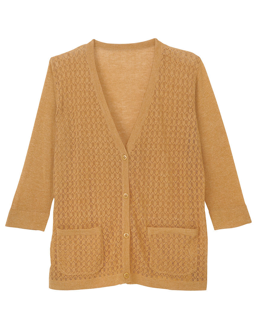 ワコール らくラクパートナー カーディガン 八分袖 アウター トップス Dal175 ワコール直営の公式下着通販サイト Wacoal Web Store