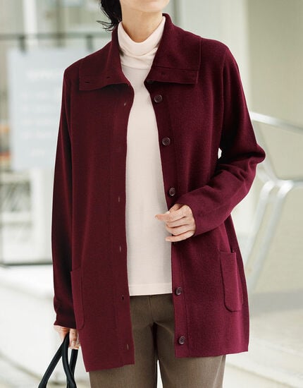 ミラノリブニットジャケット, , main