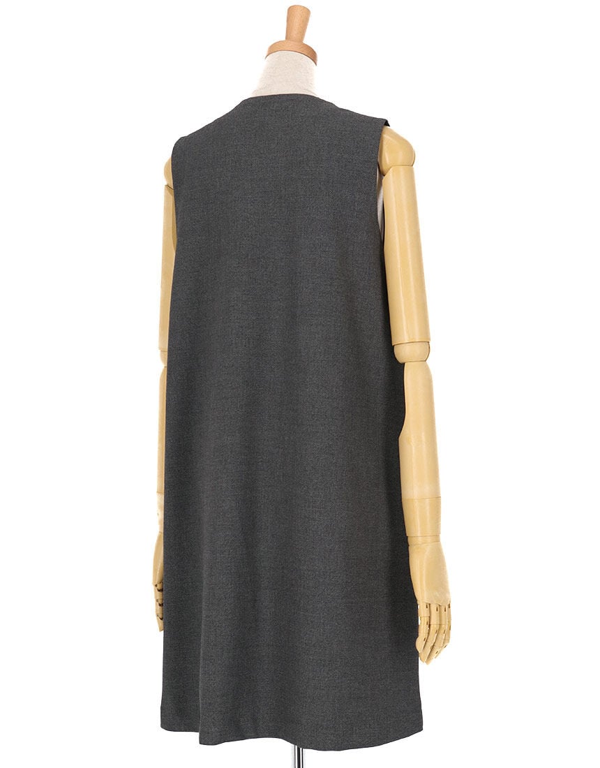 ワコール_カルソン 【ストレッチ素材】体型カバー ロングジレ アウター