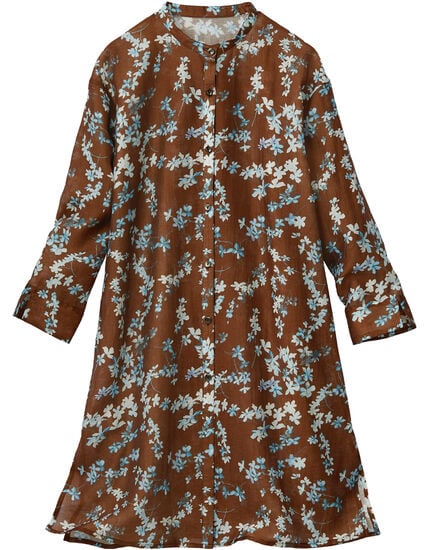 フラワープリントロングチュニック, , main