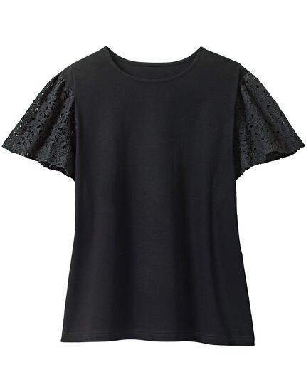 レーススリーブＴシャツ, , main