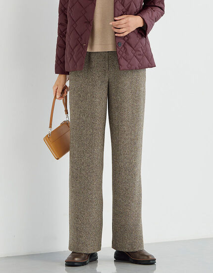 尾州ツイードセミワイドパンツ, , main