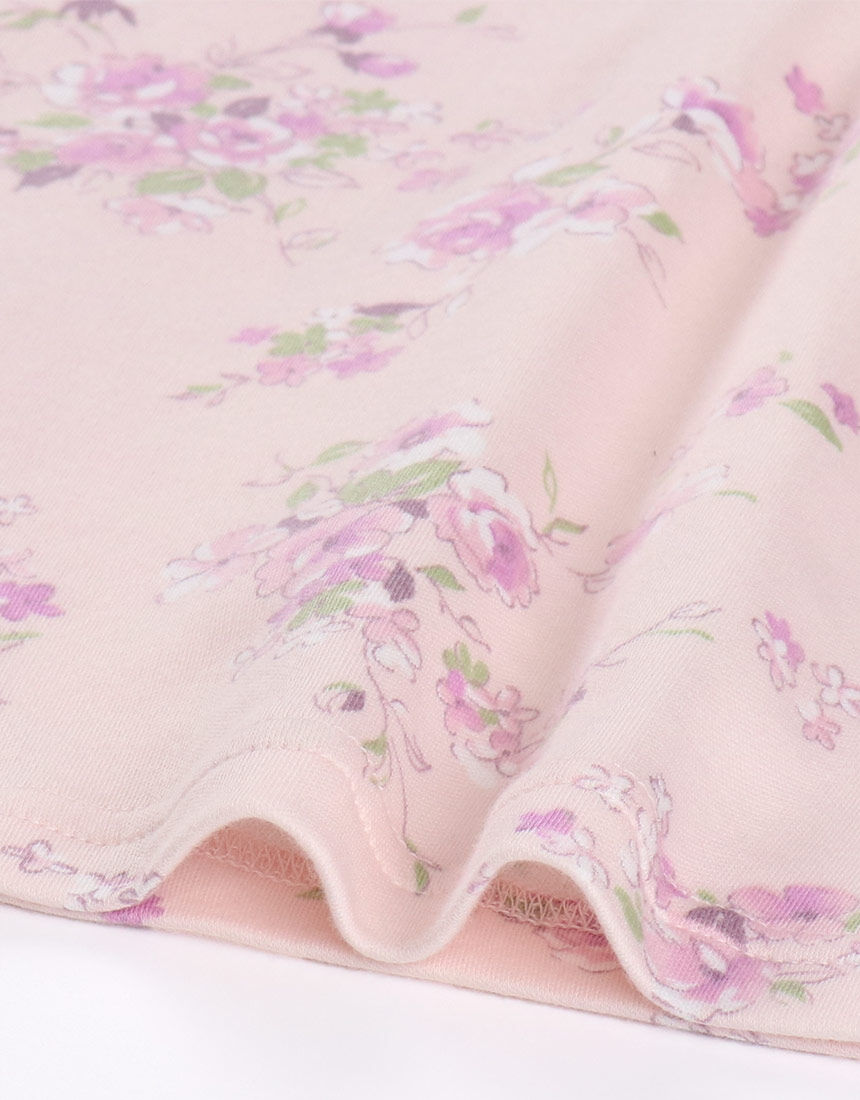 美品タグ付き　Wacoal　ワコール　パジャマ　スリーピングウェア　花柄 ワコール_リラックス＆スリープ 【綿100％】腕が動かしやすい