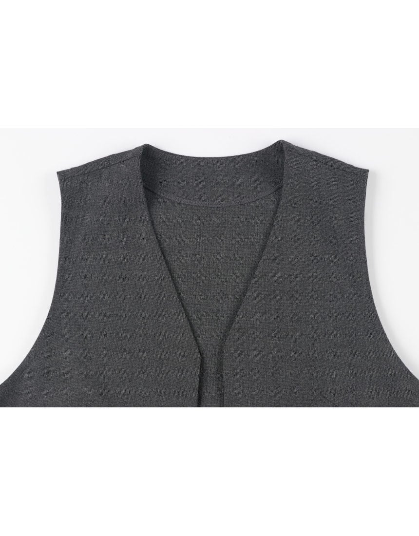 ワコール_カルソン 【ストレッチ素材】体型カバー ロングジレ アウター