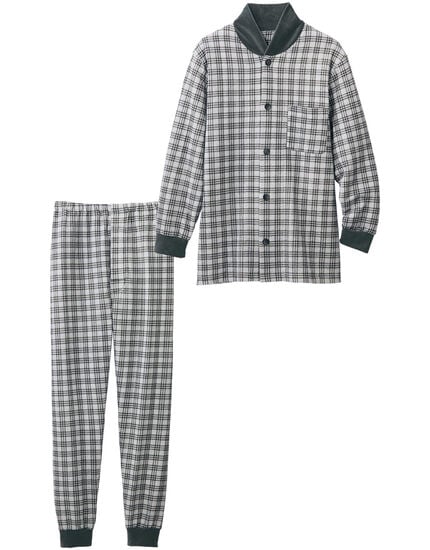 ベロア付ニットキルトパジャマ（男性用）, , main