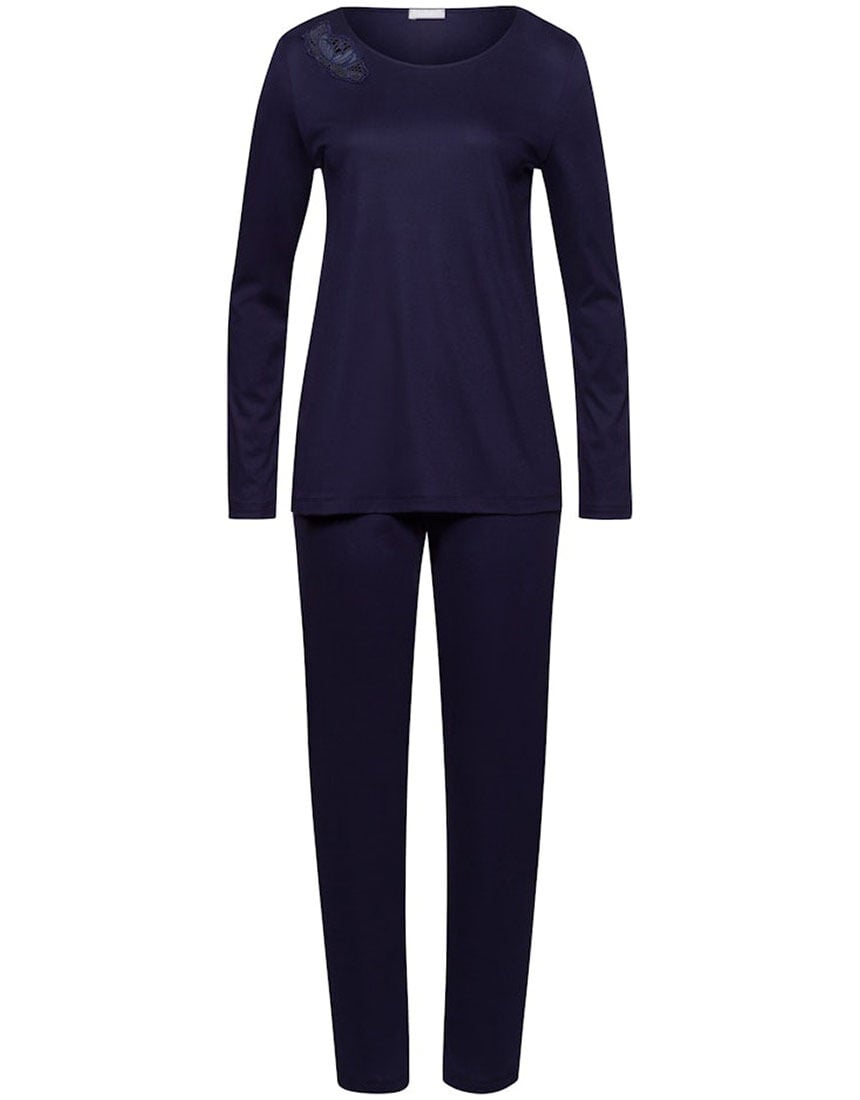 ハンロ ワコール ラウンジウェア ボトムス ブルー M ハンロ パジャマ・ルームウェア｜ワコール直営の公式下着通販