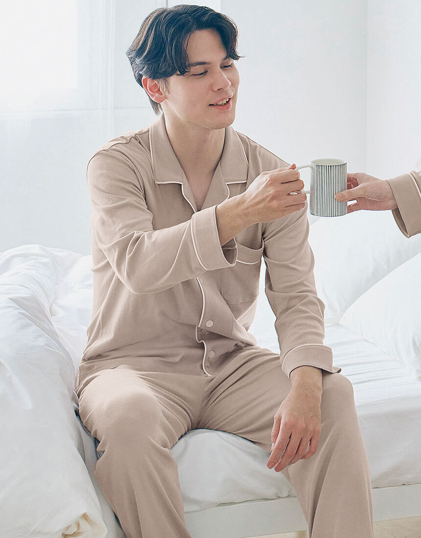 ワコール／睡眠科学 【綿100％】ここちよく眠れるパジャマ なめらか