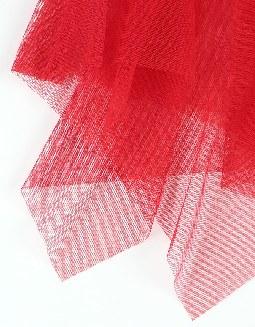 Yue ランダムに重なり合うチュールのイレギュラーヘムライン