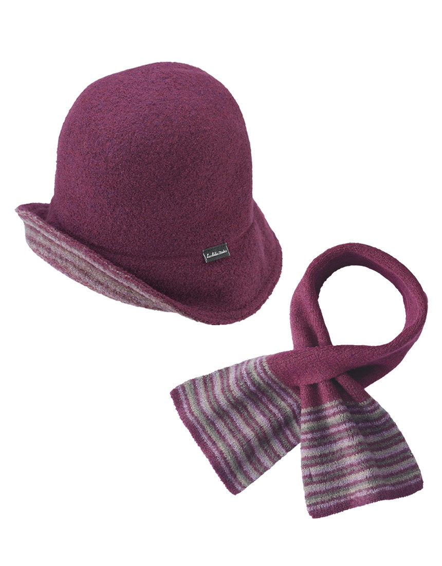 リバーシブルクローシュ＆マフラーセット, , hi-res