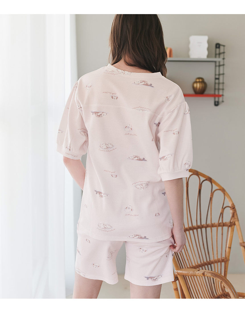 PEACH JOHN 【コットン混】寝冷えも防ぐ腹巻き付き！サーマルHARA