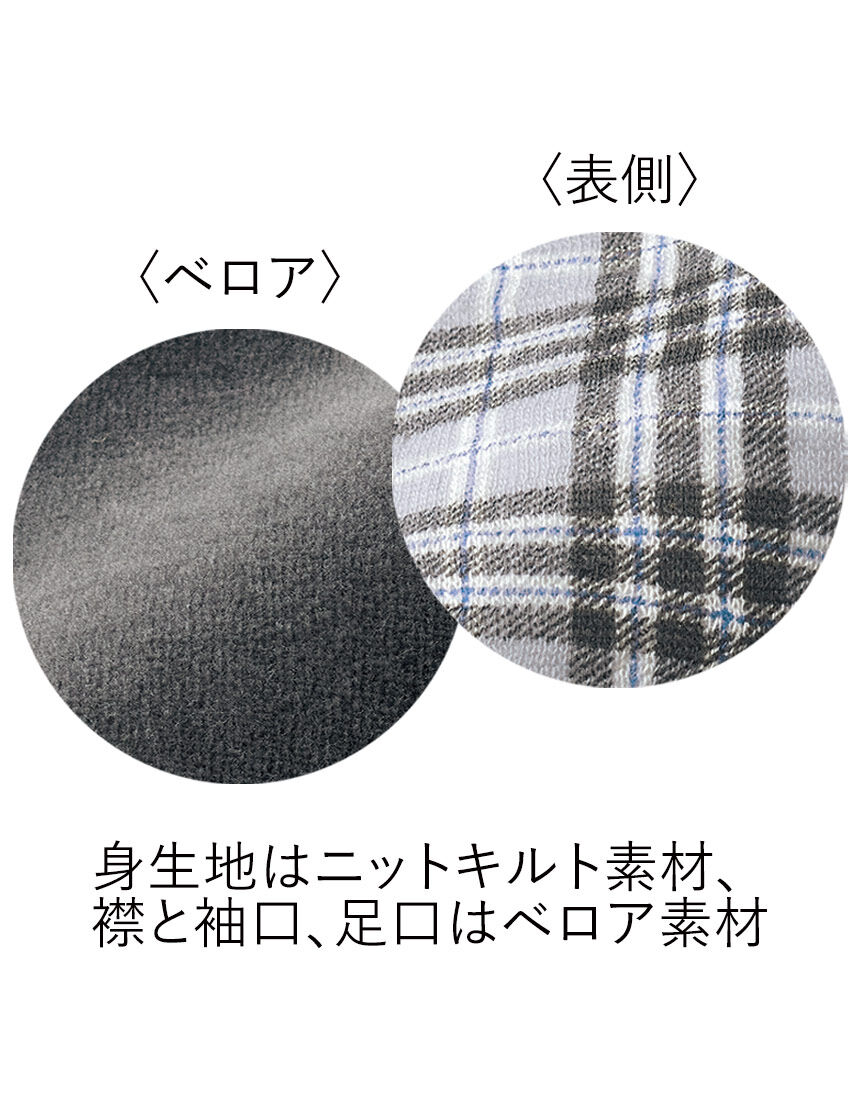 ワコール／ラブボディ ベロア付ニットキルトパジャマ（男性用） TPF473