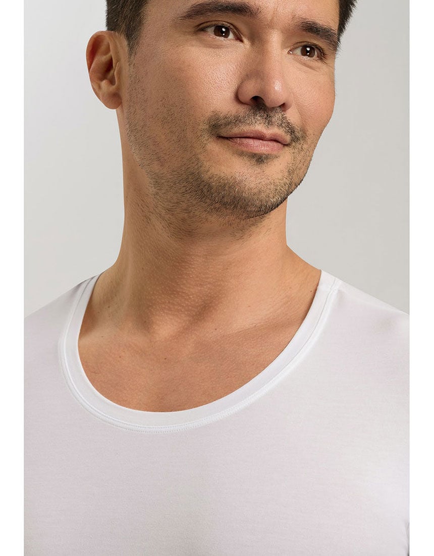 ハンロ 綿混ストレッチ素材 メンズシャツ（半袖） MIH603｜ワコール