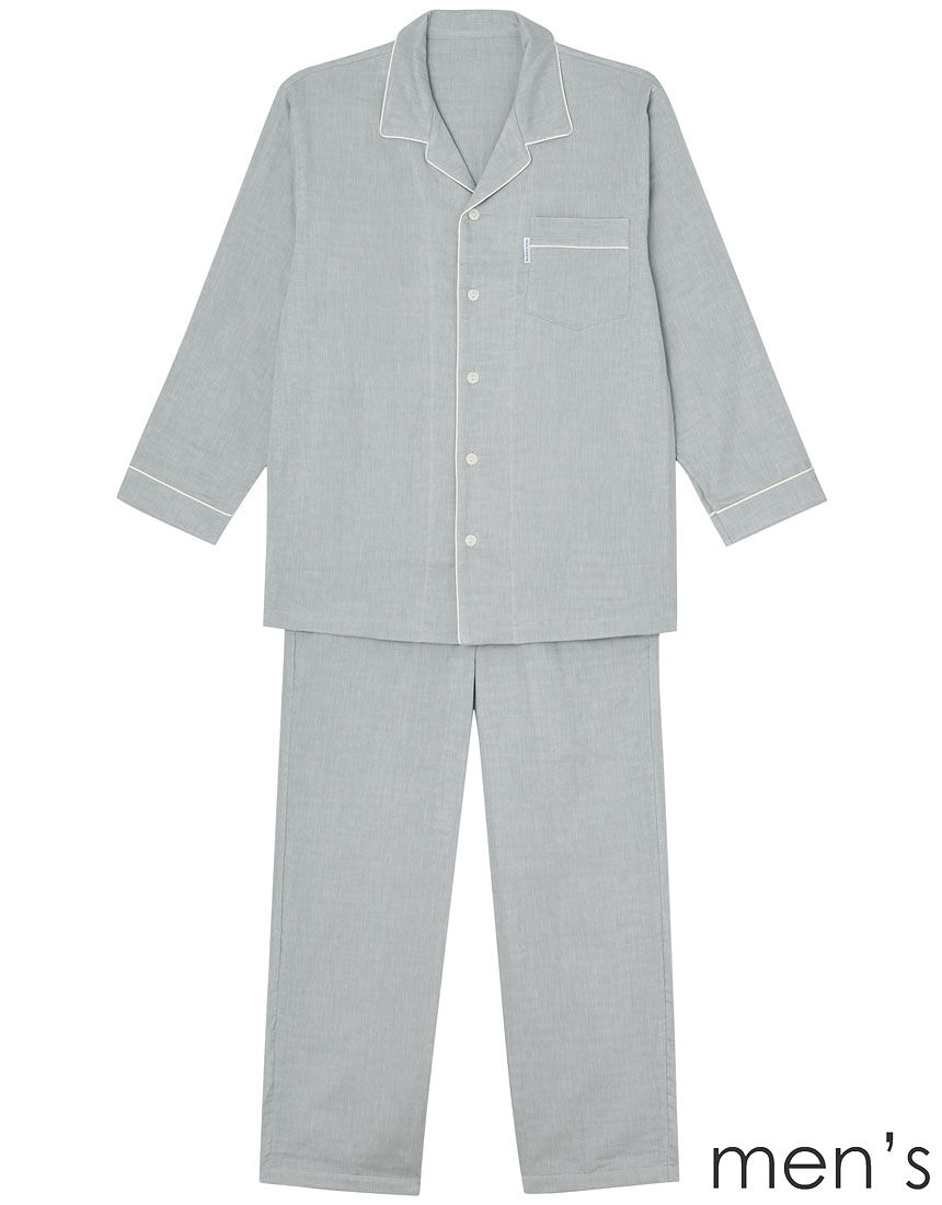 ワコール 睡眠科学 三重ガーゼ メンズパジャマ Ygx553 ワコール直営の公式下着通販サイト Wacoal Web Store