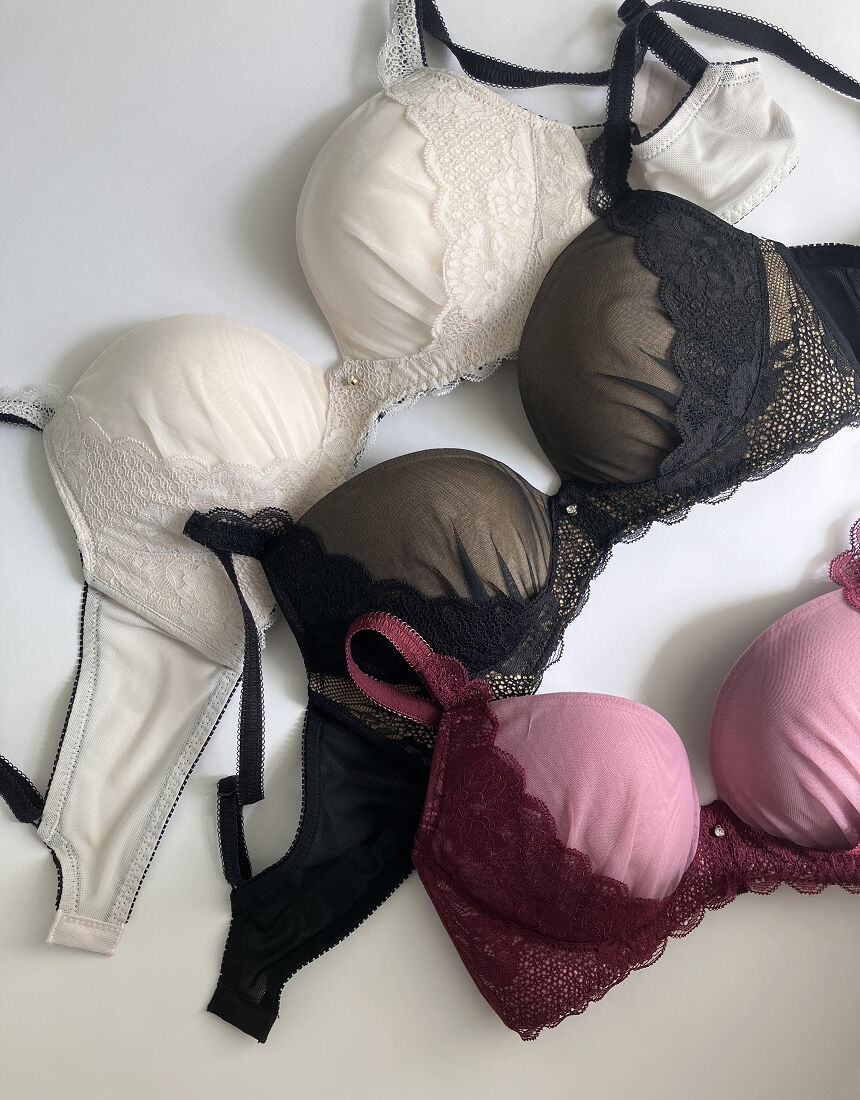 Wacoal PARFAGE ワインレッド C75 ブラジャーショーツセット ワコール