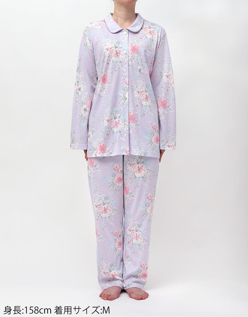 ウイング／スリープ 【綿100％】ロマンティックなブーケ柄 やわらか