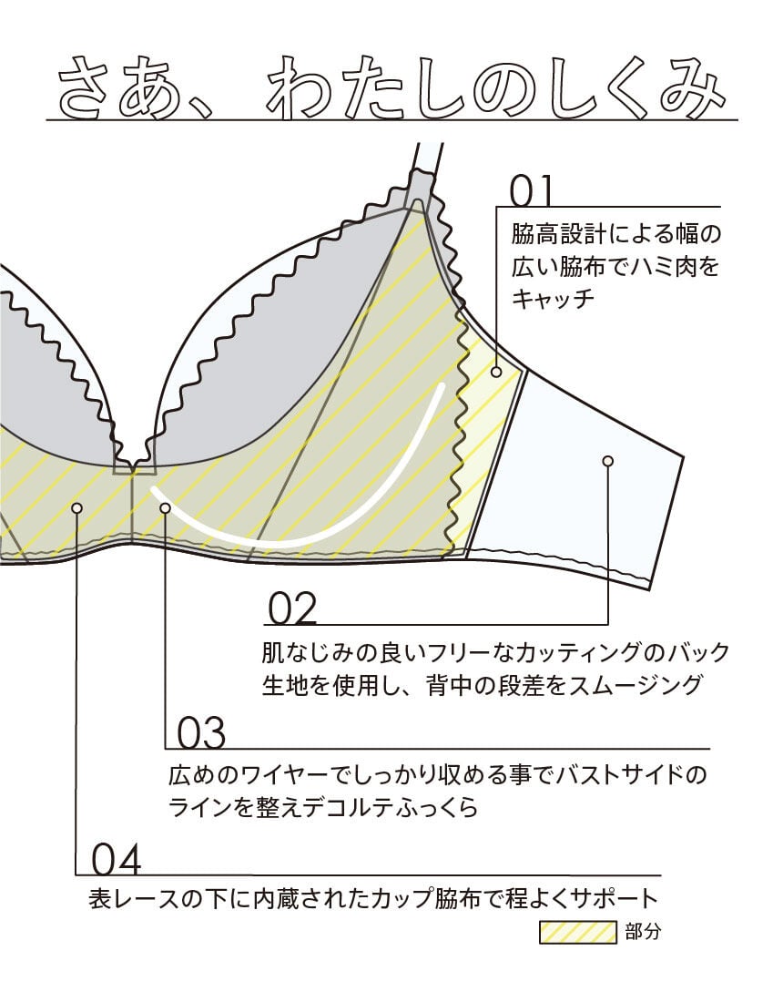 ３／４カップブラ, , hi-res