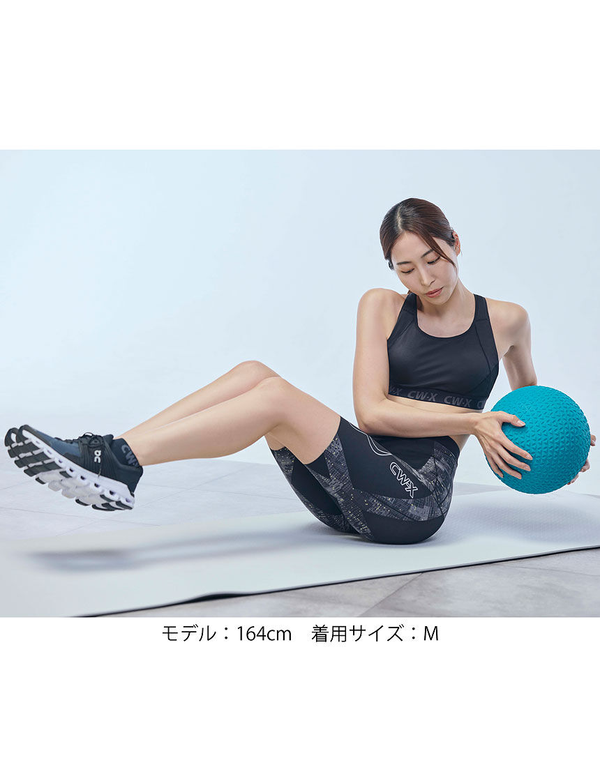 ワコール CW-X CWX HZY695 レディース ハーフスポーツタイツ　Ｍ CW－X ハーフ｜軽量｜下半身サポート｜マラソン・球技など