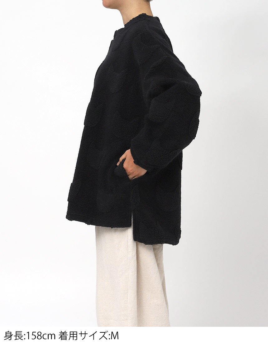 アツコマタノ とてもあたたかなボアジャカードを使用 トップス HTW450