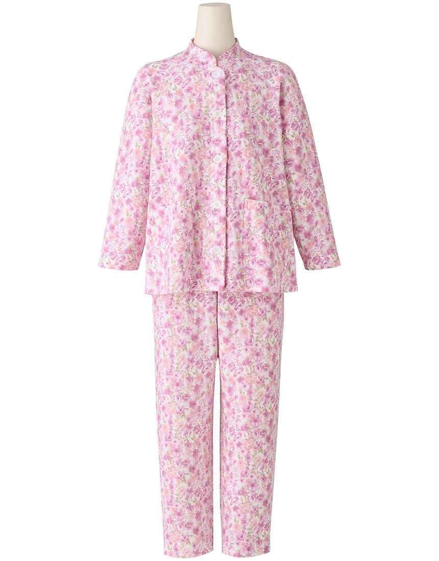 【綿混】ふんわりとあたたかい 家庭用タンブル乾燥機対応 レモンボタン パジャマ 【綿混】ふんわりとあたたかい 家庭用タンブル乾燥機対応 レモンボタン パジャマ