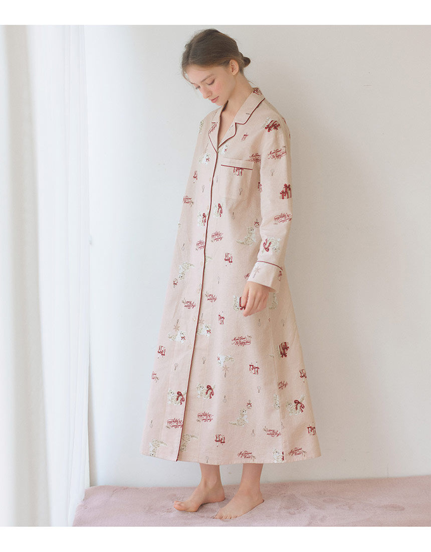 PEACH JOHN 【コットン100％・ロング丈】ラクな着心地のワンピース