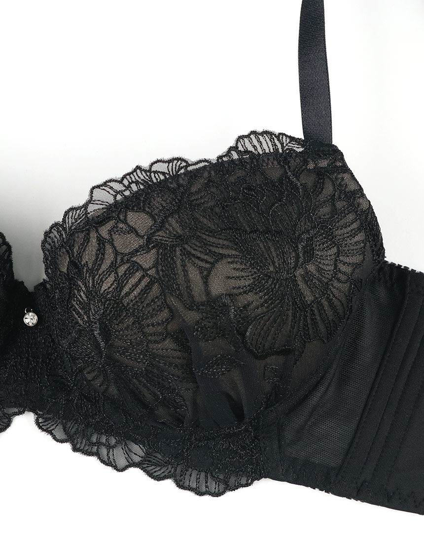 【未使用】フェレナ　ハッピーブラ　Lサイズ ブラック Lingè Noël ランジェノエル 美胸脇高 ブラバックスムージング シリーズ