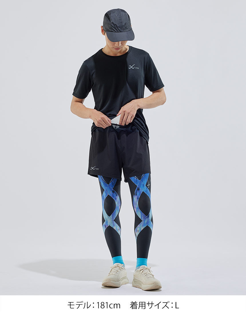 CW－X ユニセックス｜ポケット付きランニングパンツ｜2分丈