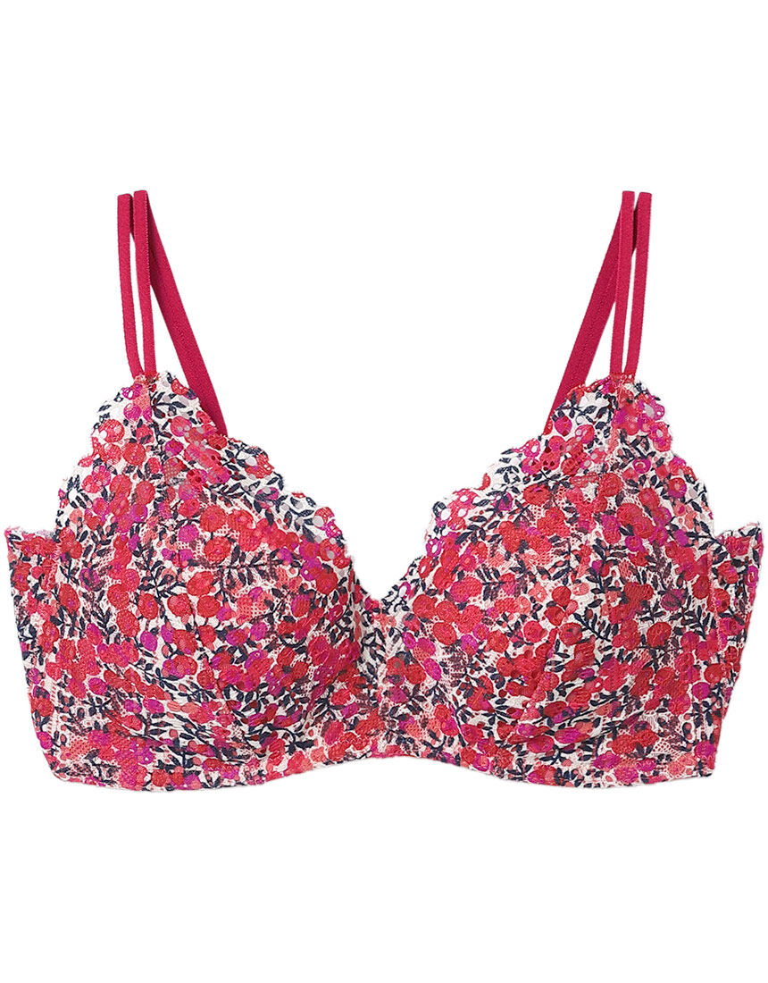 ウンナナクール ＭＡＤＥ ＷＩＴＨ ＬＩＢＥＲＴＹ ＦＡＢＲＩＣ ３６４レース ノンワイヤーブラ JB3520｜ワコール直営の公式下着通販サイト  ワコールウェブストア