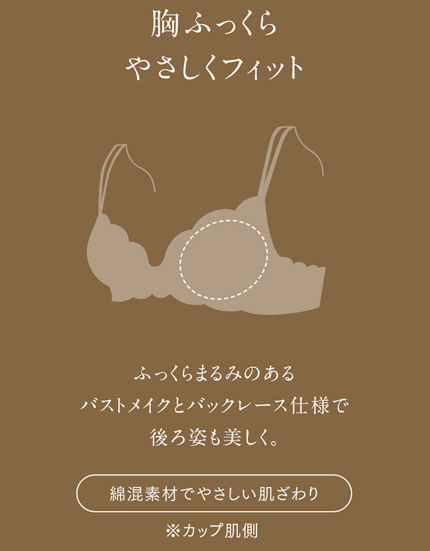 ウイング／レシアージュ 【脇〜背中すっきり！肩ひも見えても