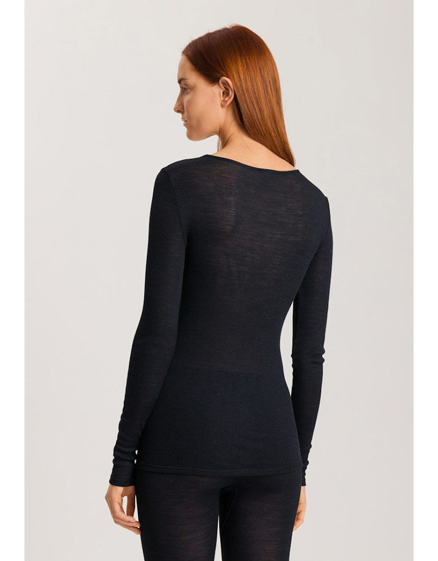 ハンロ 身生地ウール・シルク素材 トップス（長袖） UIH323｜ワコール