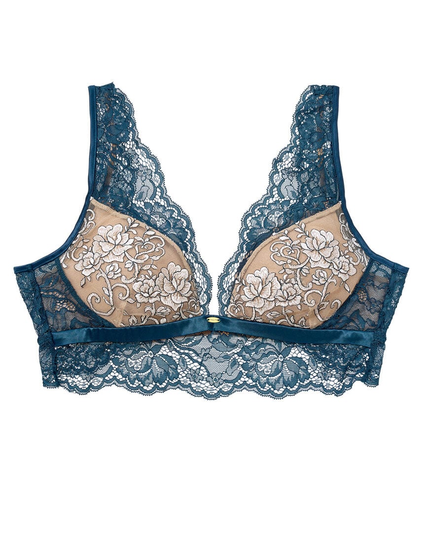 【ノンワイヤー】ストレッチレースの幅広ストラップで背中もスムーズに。ジャルディーノノンワイヤーブラ ノンワイヤーブラ