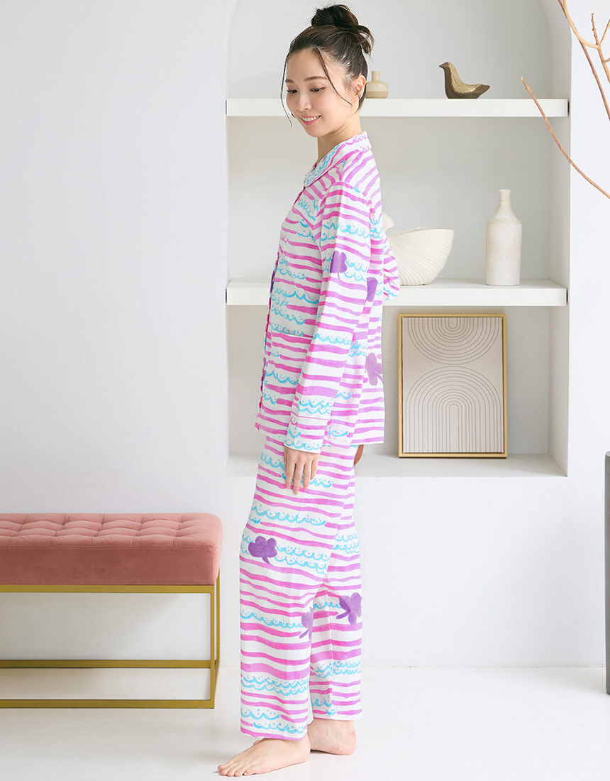 ツモリチサトスリープ 【綿100％】クローバーモチーフがアクセント