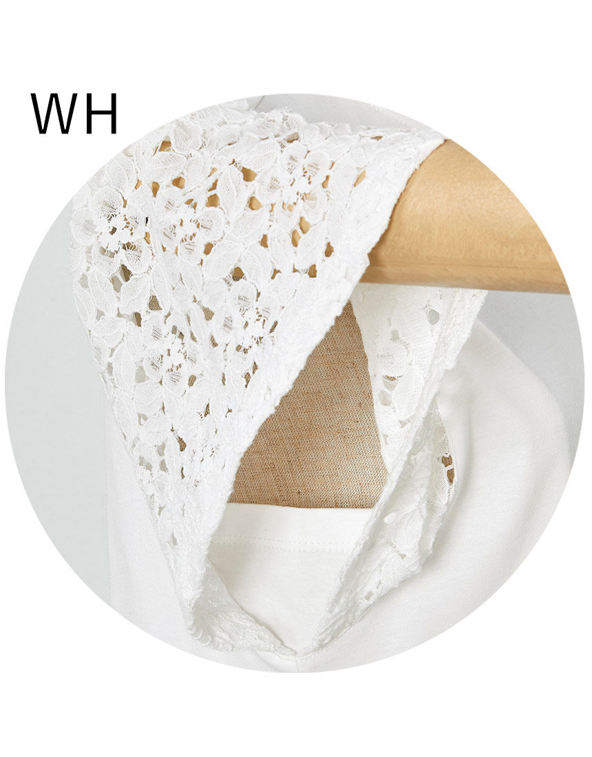 レーススリーブＴシャツ, , hi-res