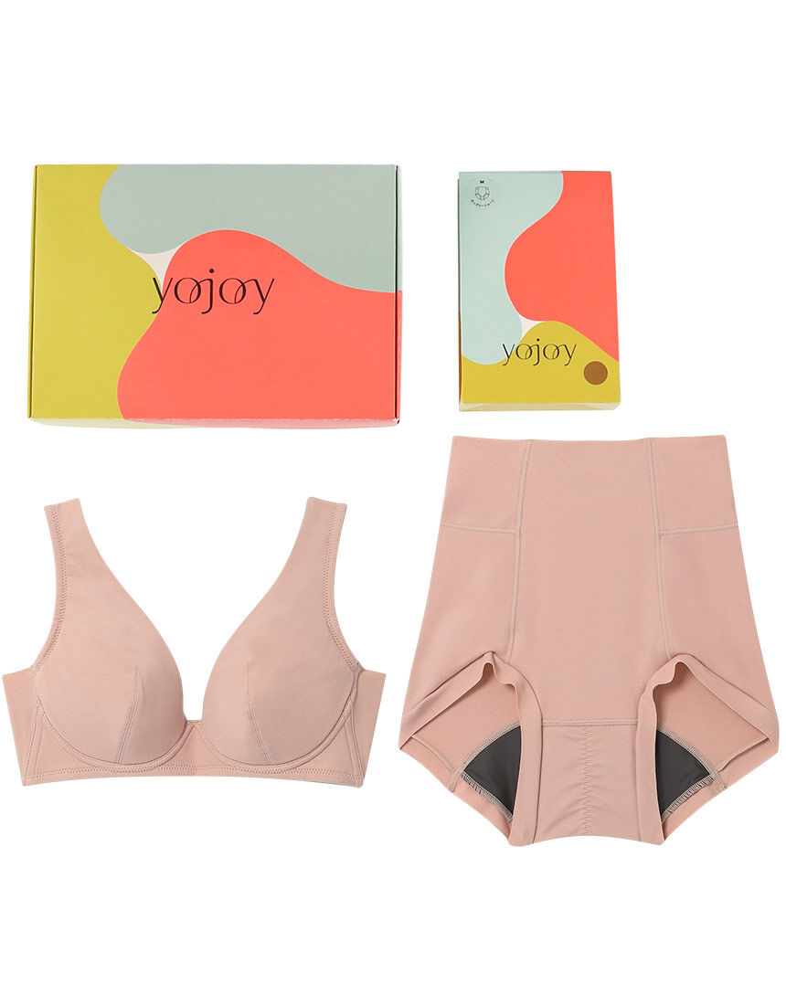 ワコール パルファージュ ブラ・サニタリーショーツセット YOJOY 【ギフトBOX入り】ブラ&吸水サニタリーショーツ