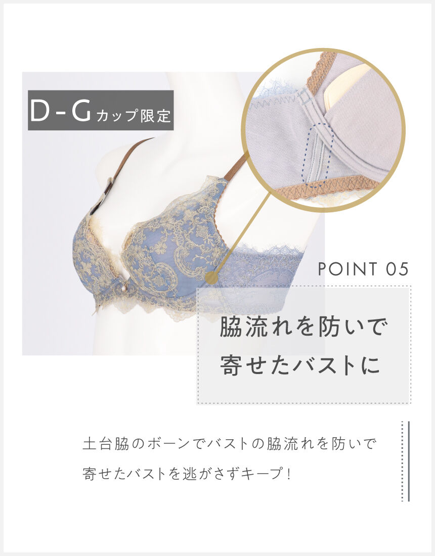 アンフィ 脇スッキリタイプ。グラマラス＆リッチな谷間をメイク