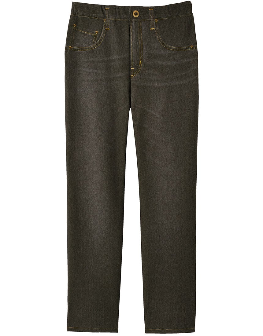 まるでデニム・肌側起毛カルソン【ストレート】 アウター パンツ まるでデニム・肌側起毛カルソン【ストレート】 アウター パンツ