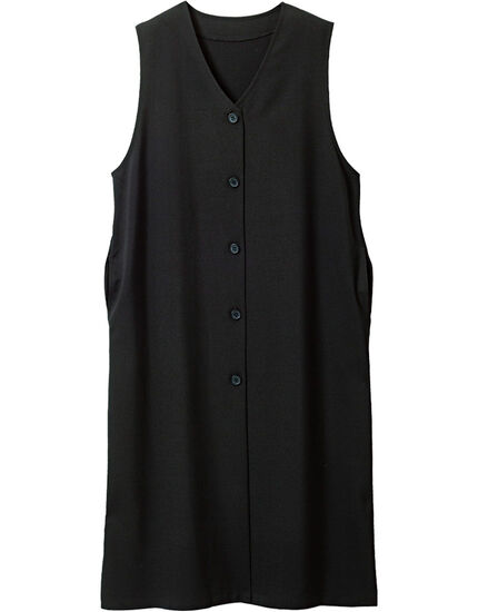 Ｖネックロングジレ, , main