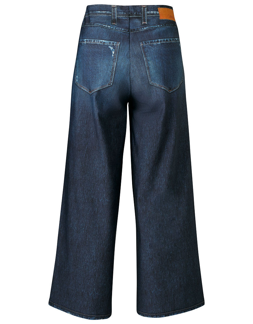 ワコール wacoal まるでデニム KSN113 カルソン パンツ Wacoal カルソン〈まるでデニム〉ワイドクロップト パンツ
