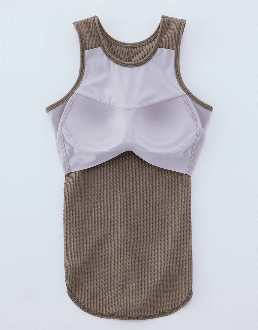 OUR WACOAL カップインアメスリタンクトップ アウター