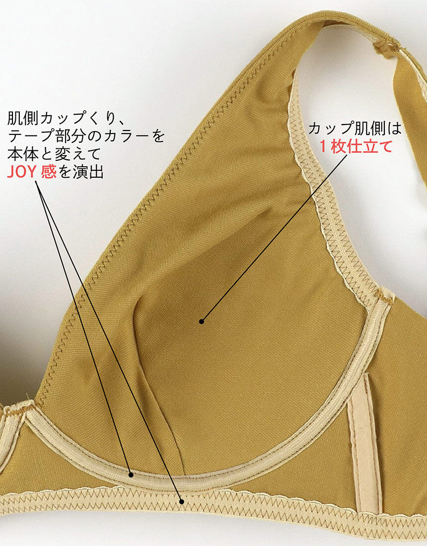 YOJOY つけているほうがここちよいブラ ノンワイヤーブラ