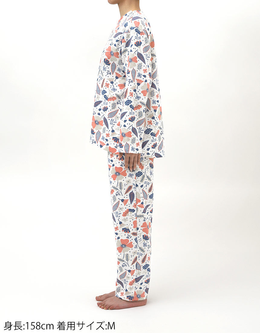 WACOAL スリープ　あったか素材　パジャマ　新品未使用 ウイング／スリープ 【あったか】【綿混】ポップドットノーディック柄