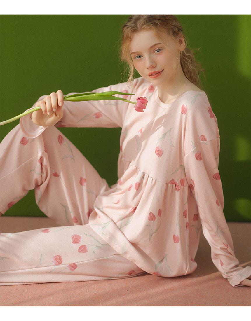 PEACH JOHN 【セットアップ】腹巻き付きで温活に！肌がくつろぐ