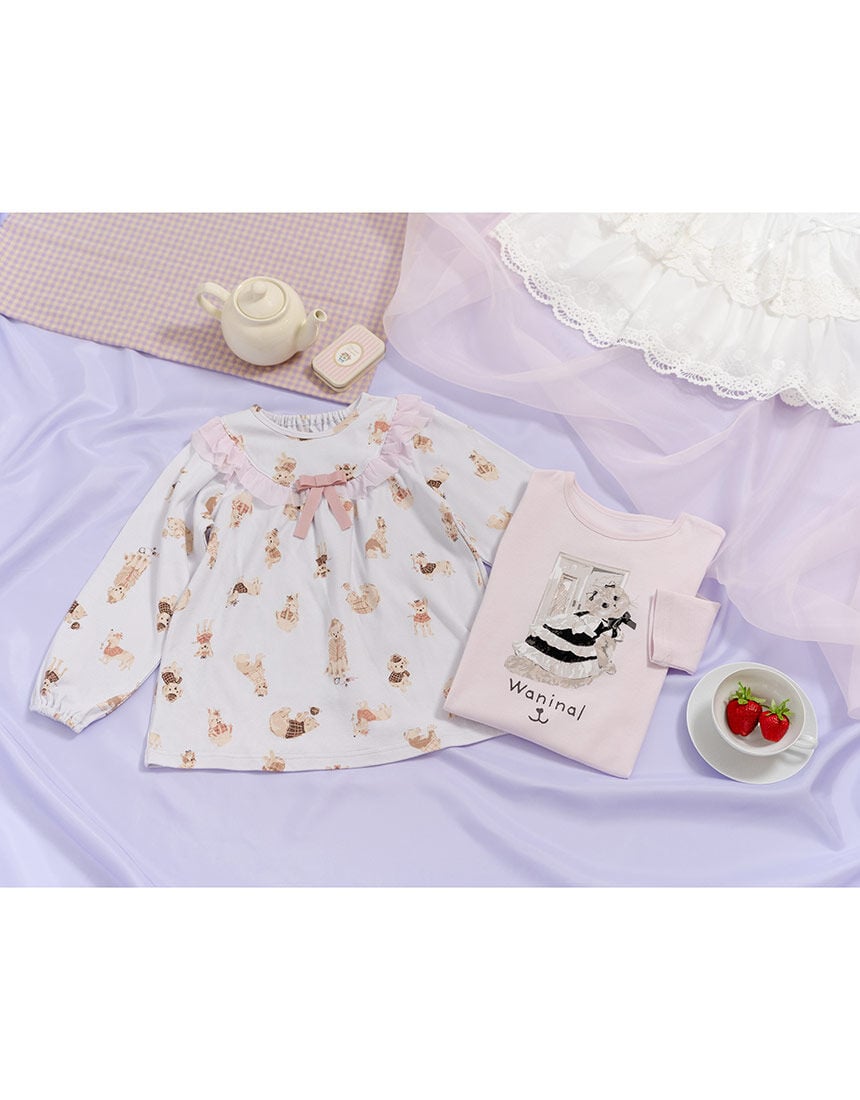 L【新品】2点ワコール女児パジャマ140cm〜155５ ワコール_ジュニア 【中学生におすすめ】 女児パジャマ CTR735