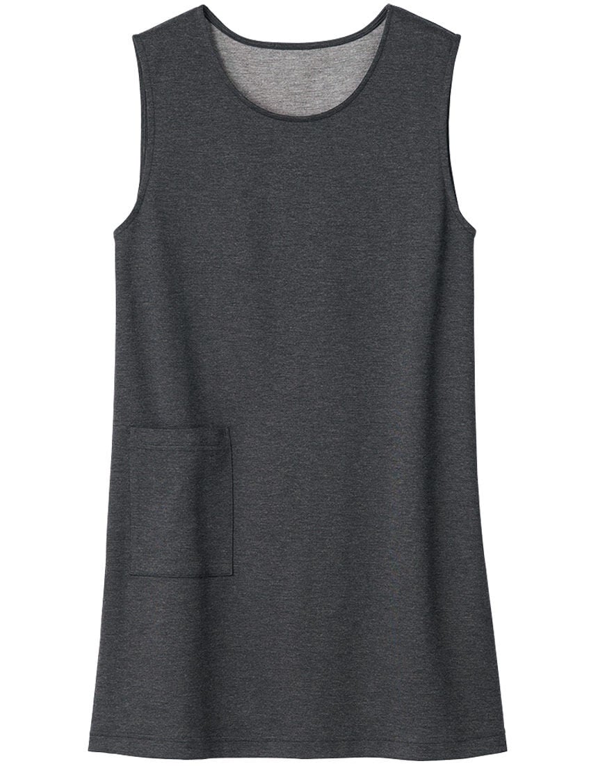 【環境配慮】 ラウンドネックチュニックベスト 【環境配慮】 ラウンドネックチュニックベスト