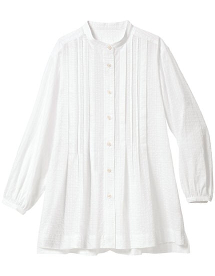 ドビー織タックブラウス, , main