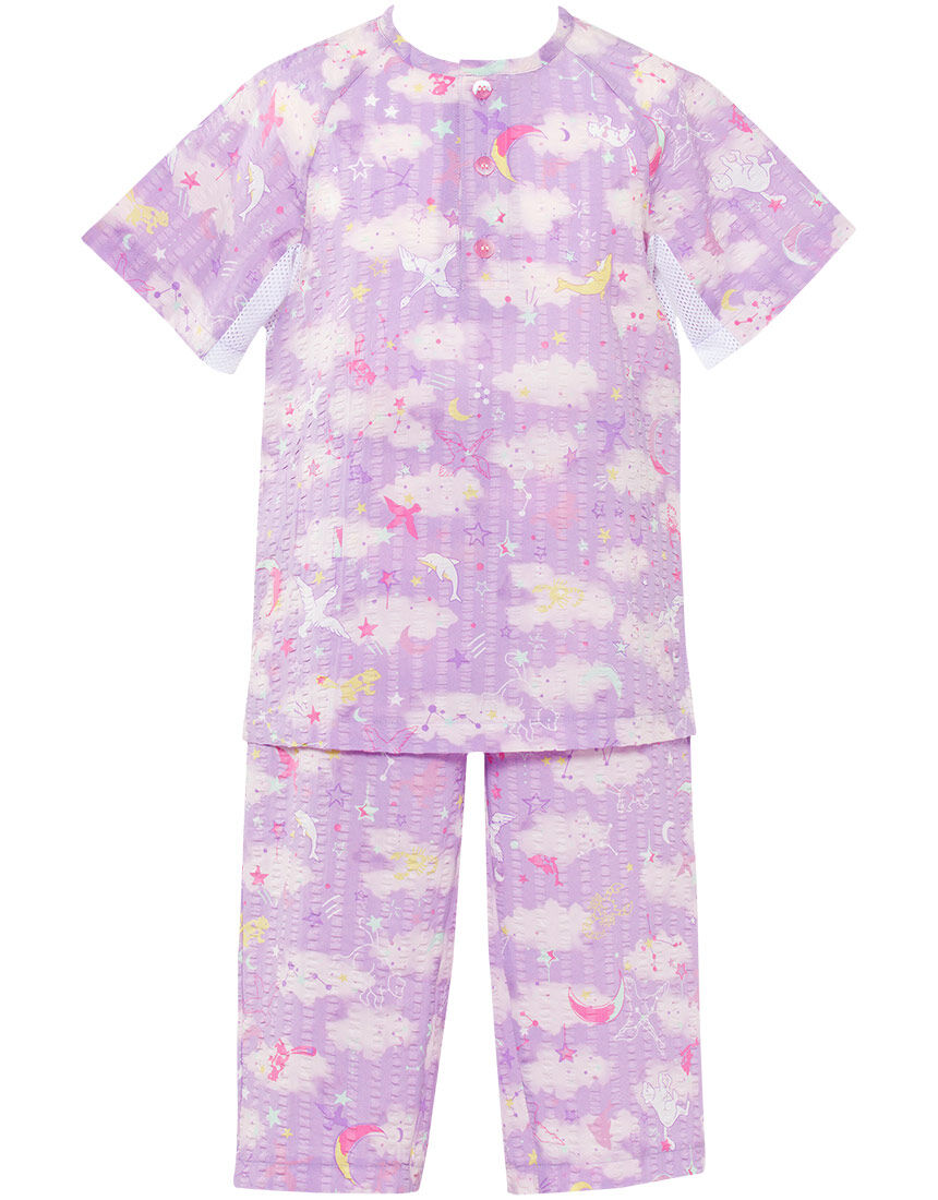 ワコール_キッズ 綿100％【涼感エアスルーパジャマ】睡眠科学