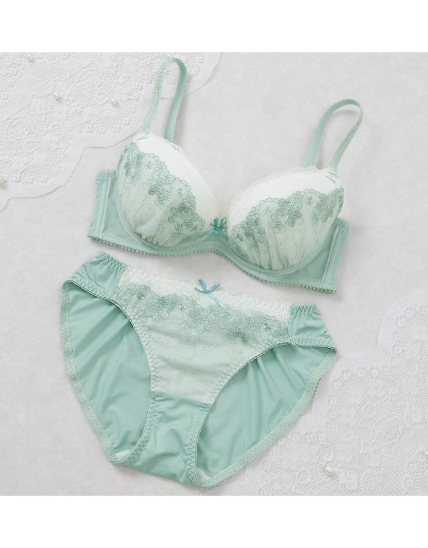 Lingè Noël ランジェノエル フラワーチュールシアーレース ブラ