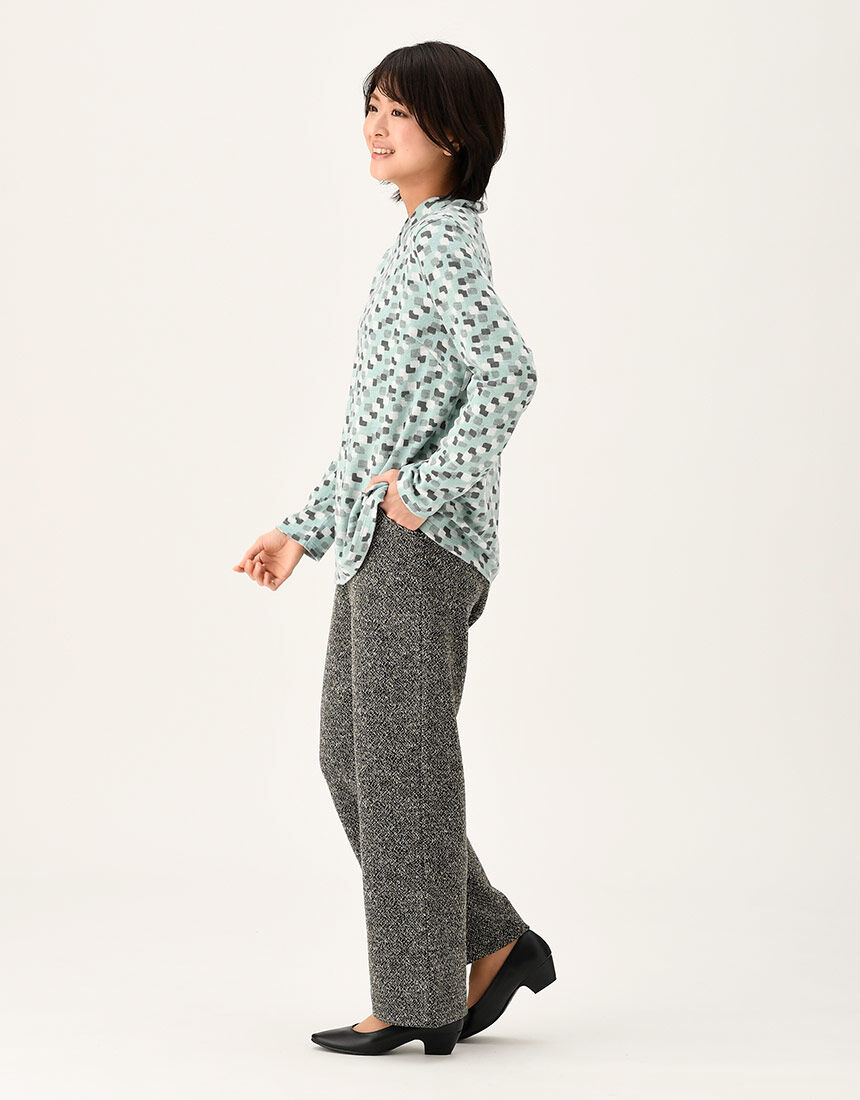 ワコール／らくラクパートナー ツィード調ジャカードカルソン